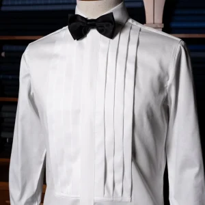 Camicia Cerimonia Bianca con Plissé