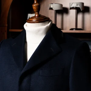 Cappotto Blu Monopetto