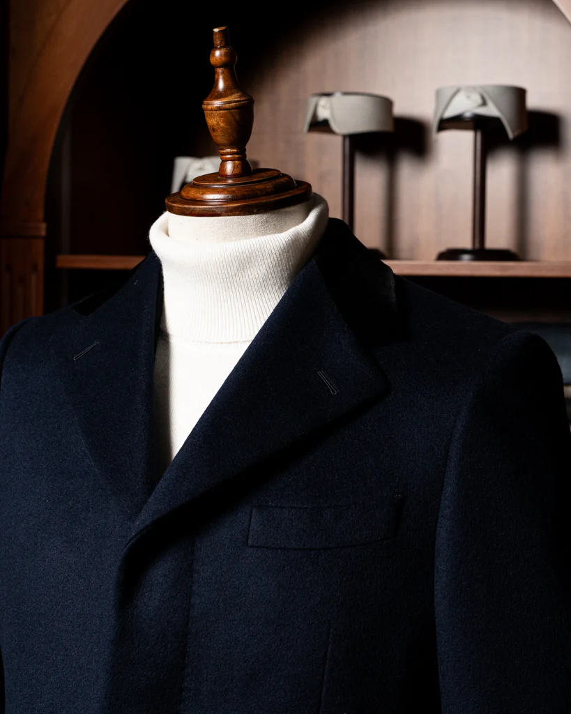 Cappotto Blu Monopetto