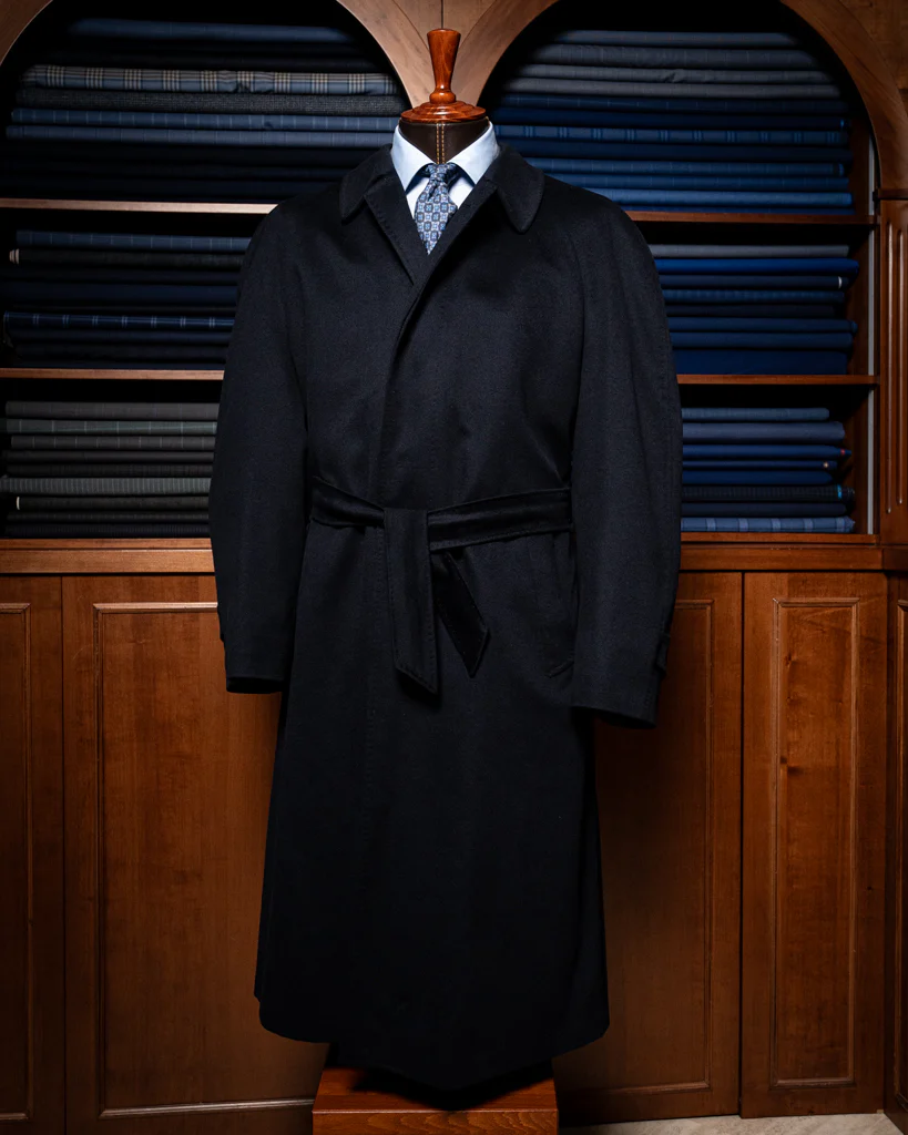 Cappotto Blu Scuro con Cinta - immagine 3