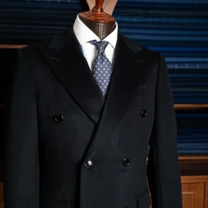 Cappotto Ghiberti Blu Lana Cashmere