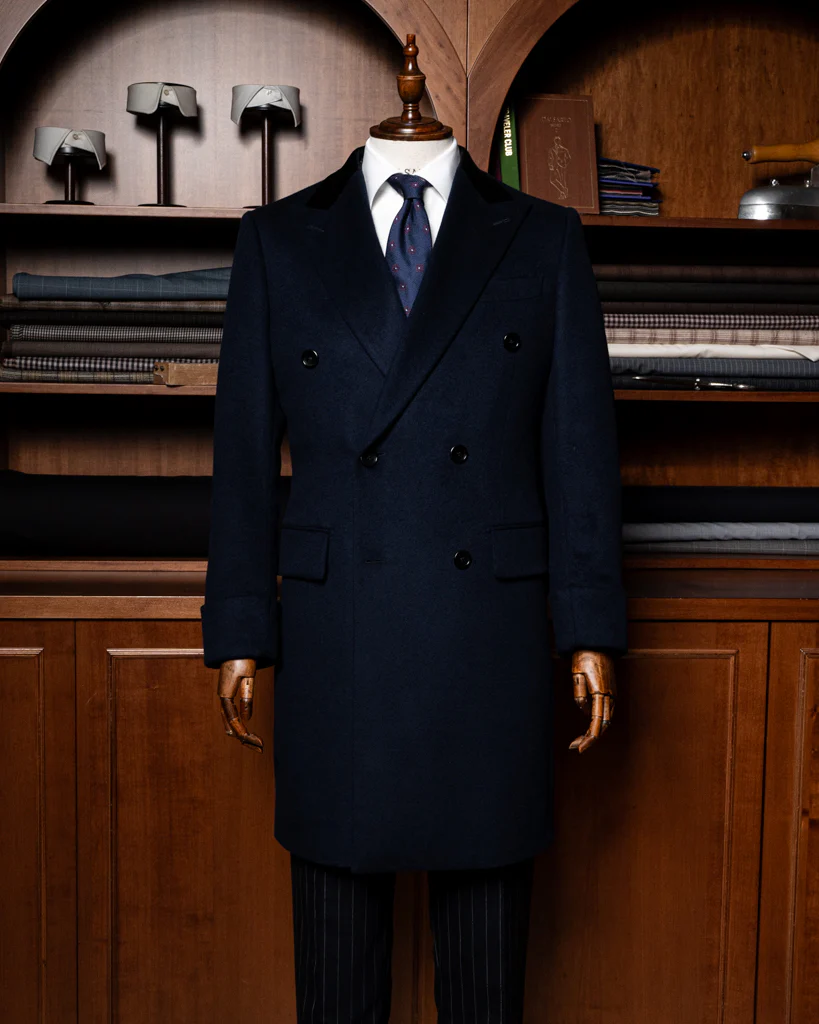Cappotto Ghiberti Blu Scuro Lana Cashmere - immagine 3