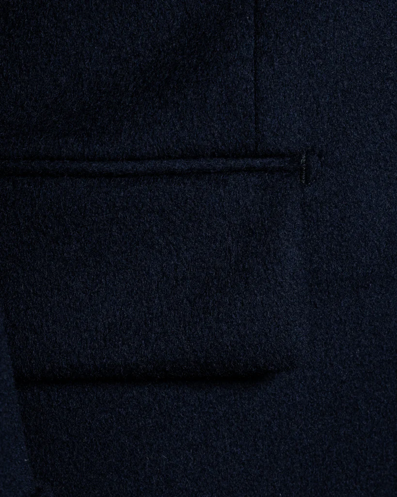 Cappotto Ghiberti Blu Scuro Lana Cashmere - immagine 4