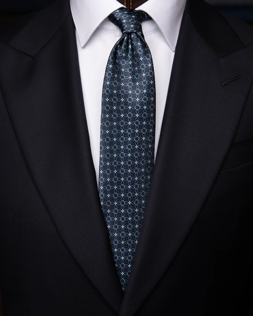 Cravatta Blu Fantasia Concatenata