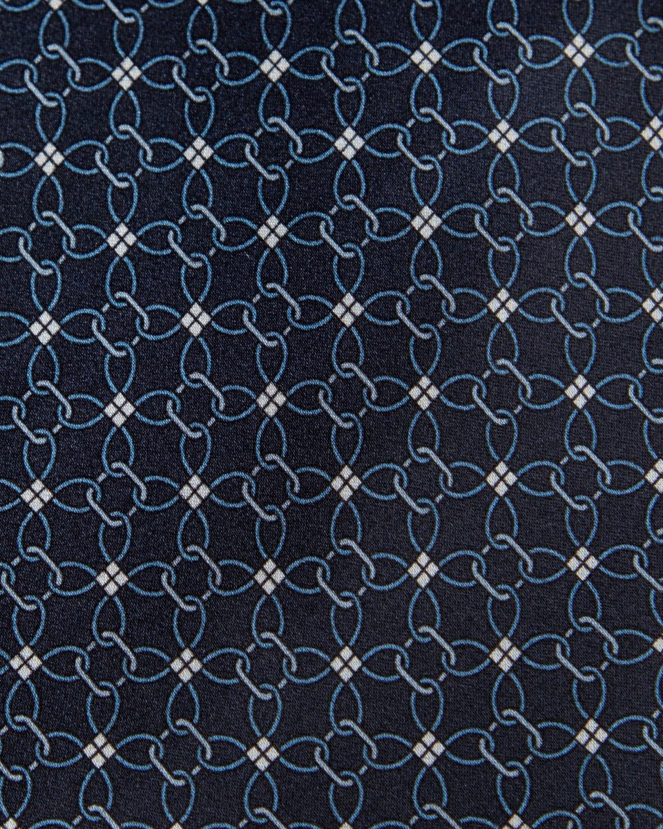 Cravatta Blu Fantasia Concatenata - immagine 7