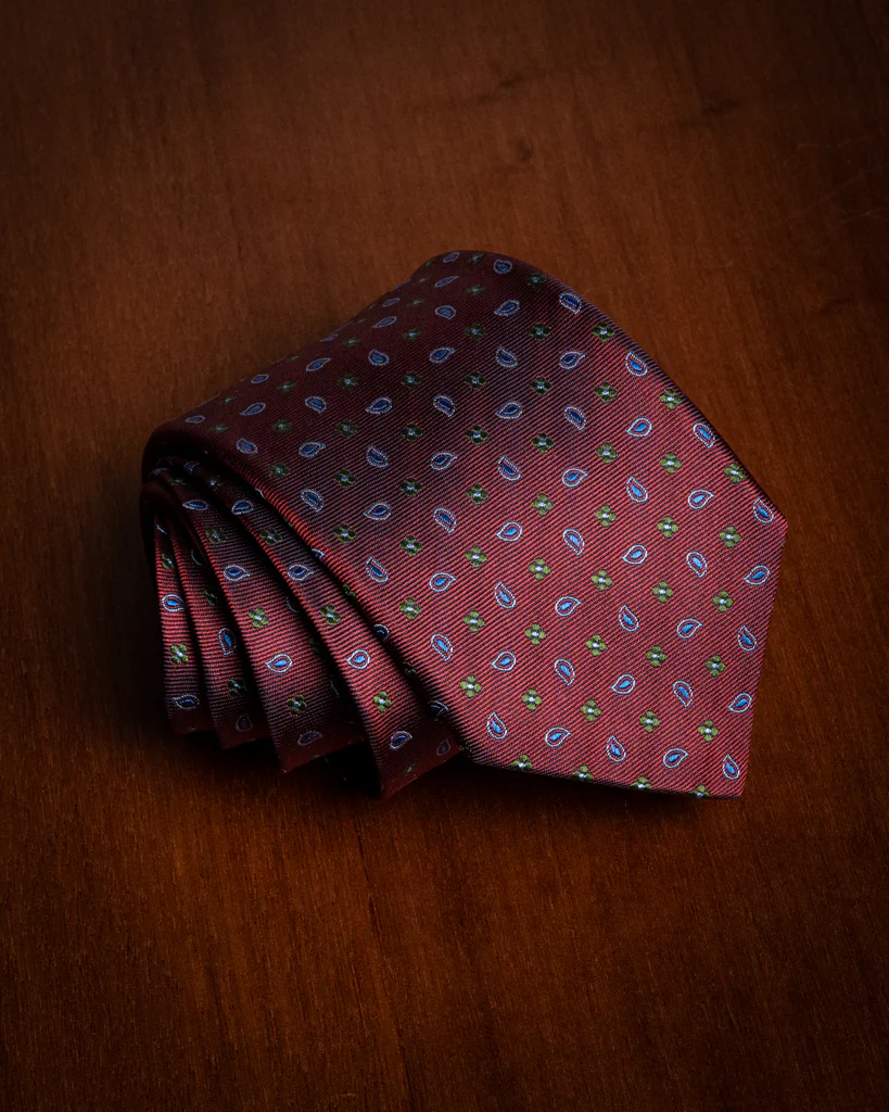 Cravatta con Paisley e Fiori - immagine 3
