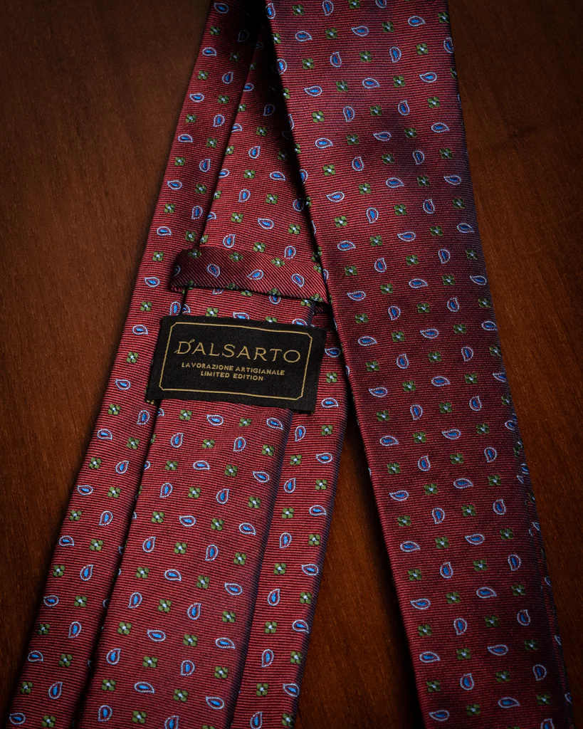 Cravatta con Paisley e Fiori - immagine 5