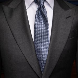 Cravatta Fantasia Bianca, Blu e Celeste