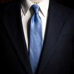 Cravatta Jacquard con Microtrama a Puntini