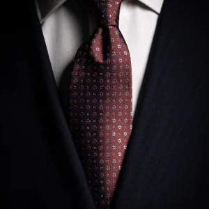 Cravatta Jacquard con Fiori
