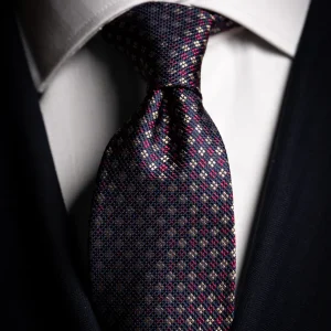 Cravatta Jacquard con Quadretti