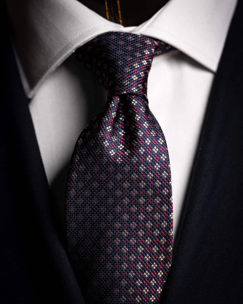 Cravatta Jacquard con Quadretti