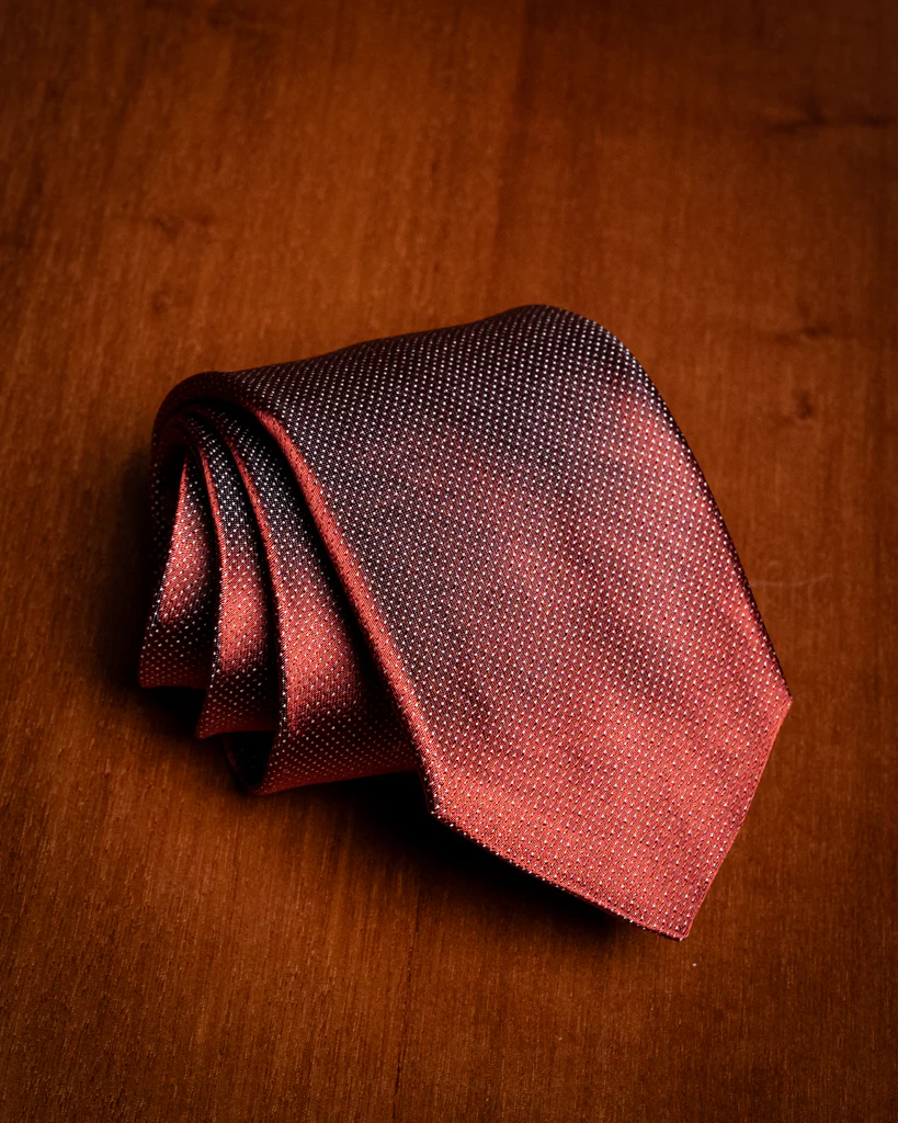 Cravatta Jacquard con Microtrama a Puntini - immagine 8