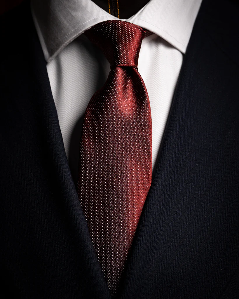 Cravatta Jacquard con Microtrama a Puntini - immagine 9