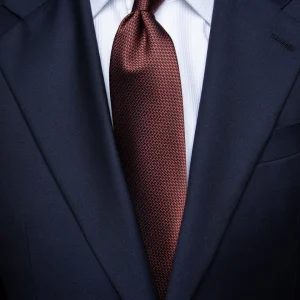 Cravatta Micro-Jacquard Rame