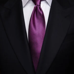 Cravatta Microfantasia Viola