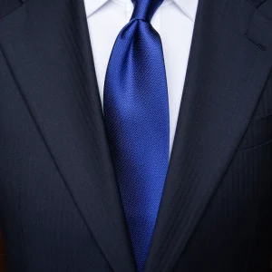 Cravatta Nido D'Ape Blu Elettrico