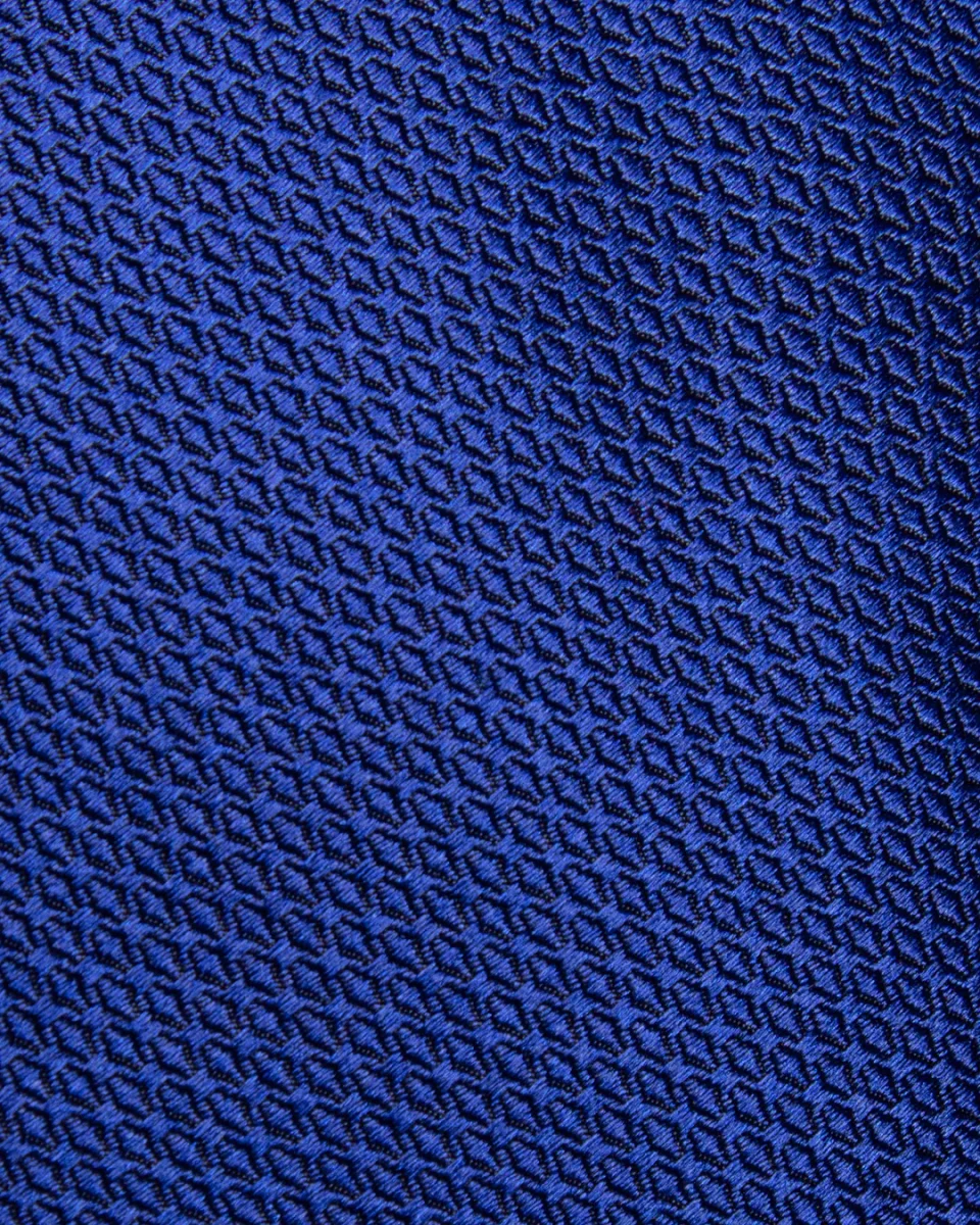 Cravatta Nido D'Ape Blu Elettrico - immagine 8