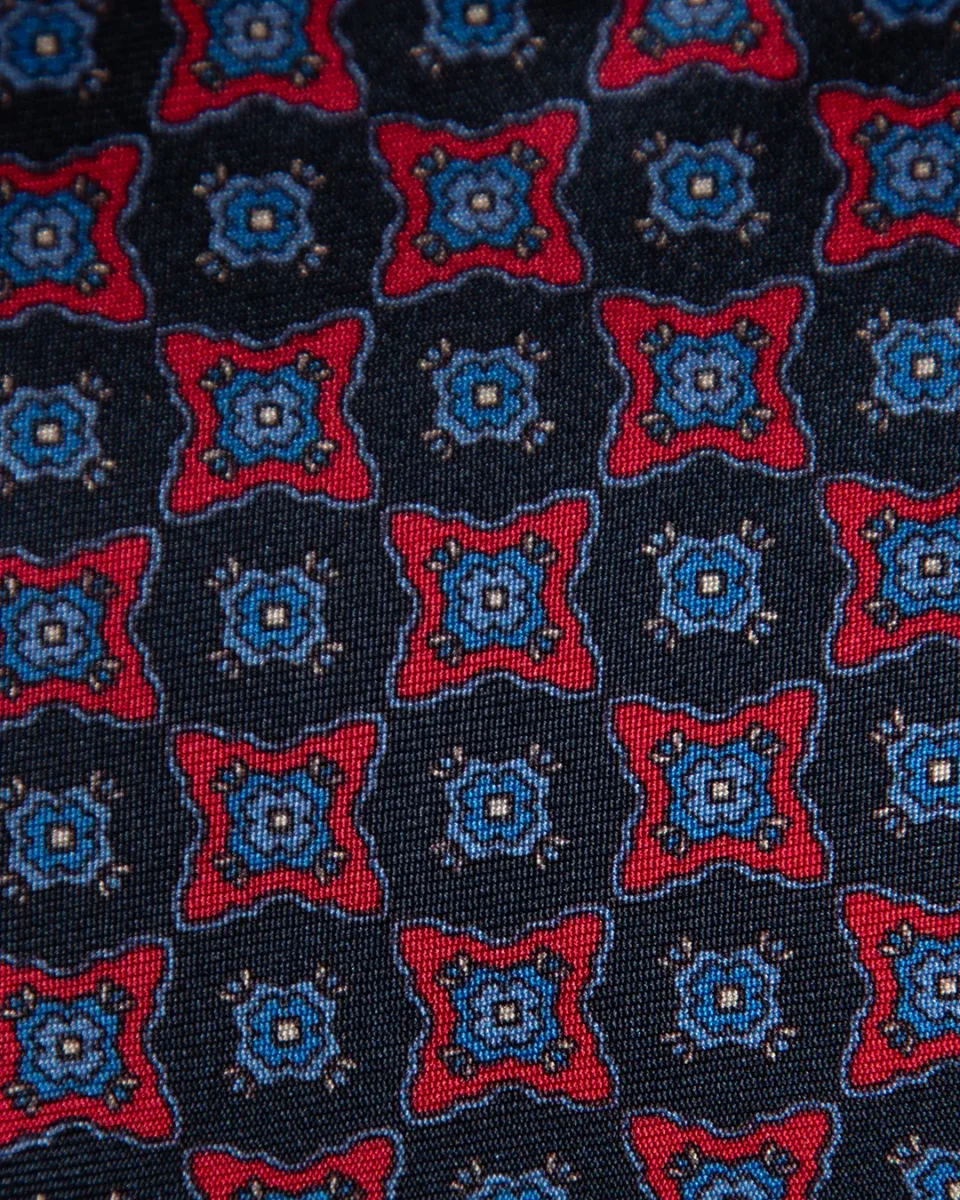 Cravatta Rosso e Blu Fantasia - immagine 7