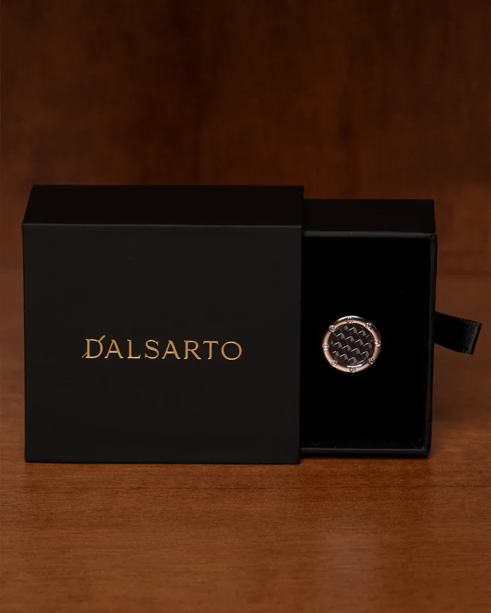 Gemelli Color Argento con Motivo Intrecciato Moderno - immagine 5