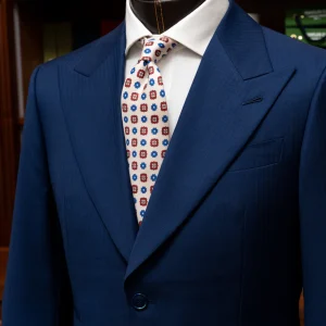 Giacca Bernini Blu Chiaro Spinato