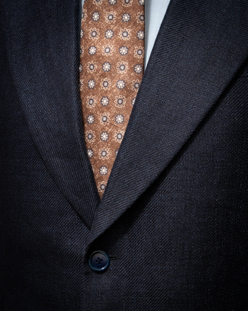 Giacca Bernini Blu Lino Cotone - immagine 6