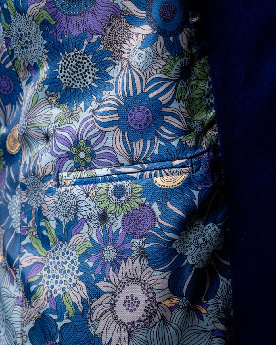 Giacca Bernini Velluto Blu - immagine 9