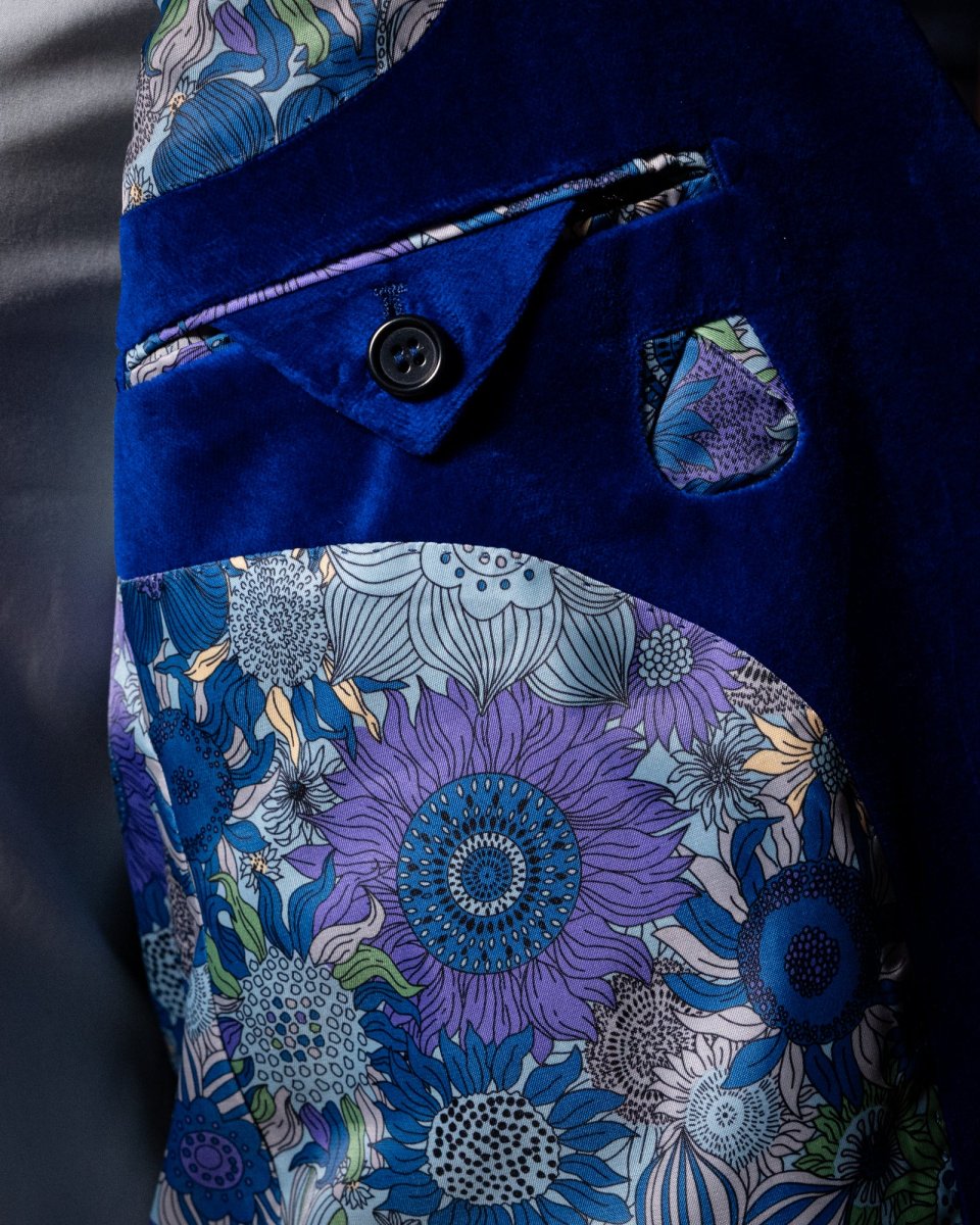 Giacca Bernini Velluto Blu - immagine 5