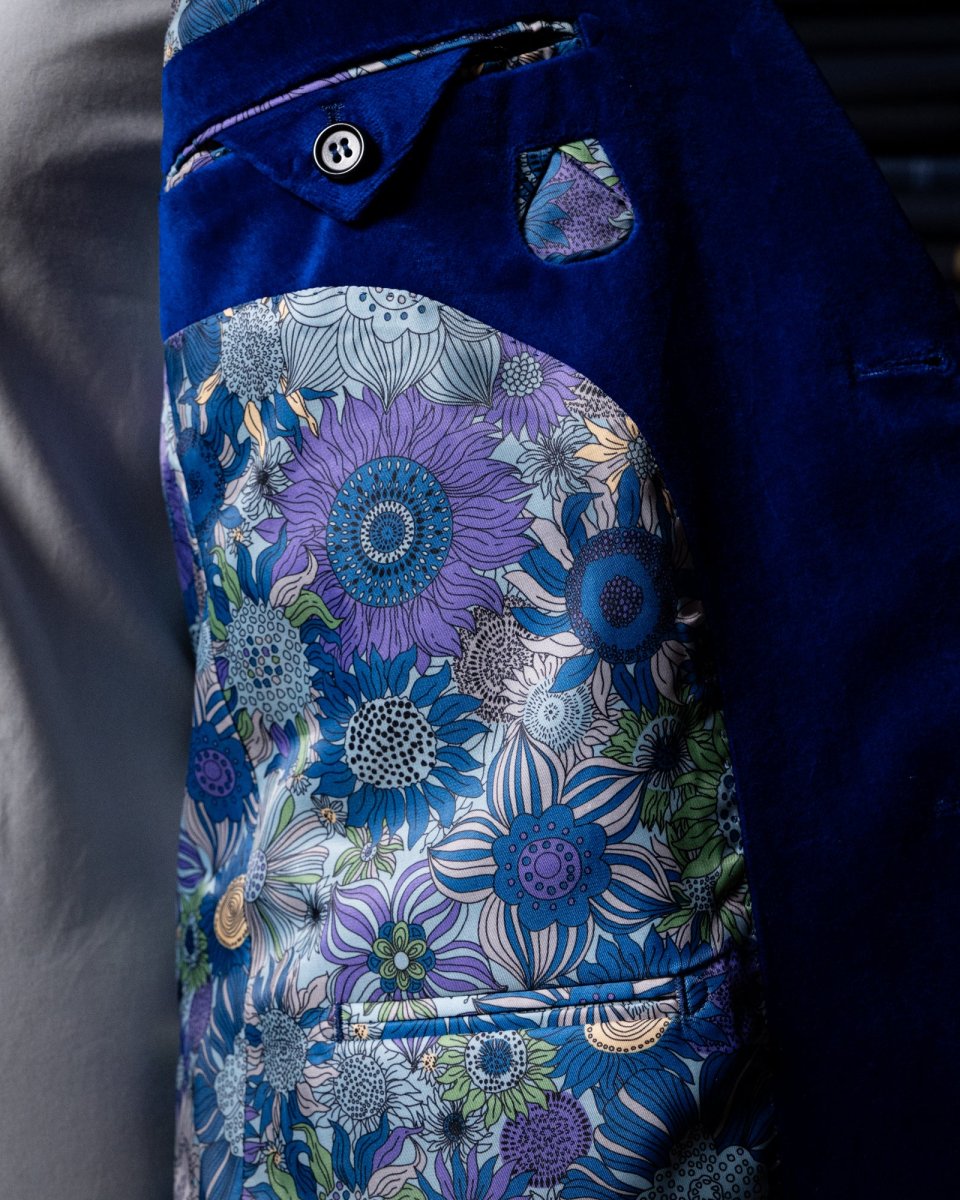 Giacca Bernini Velluto Blu - immagine 8