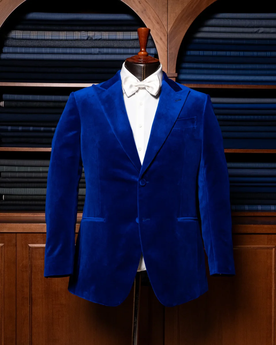 Giacca Bernini Velluto Blu - immagine 3