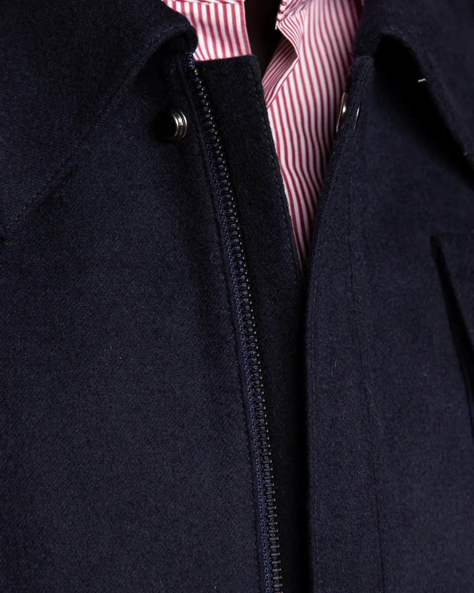 Giacca Blazer Blu Lana Casmere e Seta - immagine 5