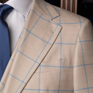 Abito Giotto Beige con Gilet a quadri