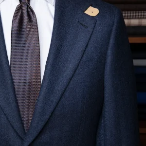 Giacca Giotto Herringbone Blue