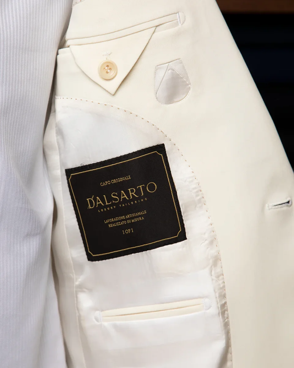 Giacca Modernico Bianco Unito - immagine 5