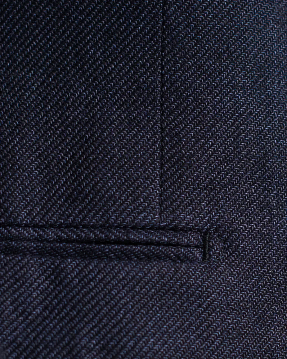 Giacca Modernico Blu Lino Cotone - immagine 6