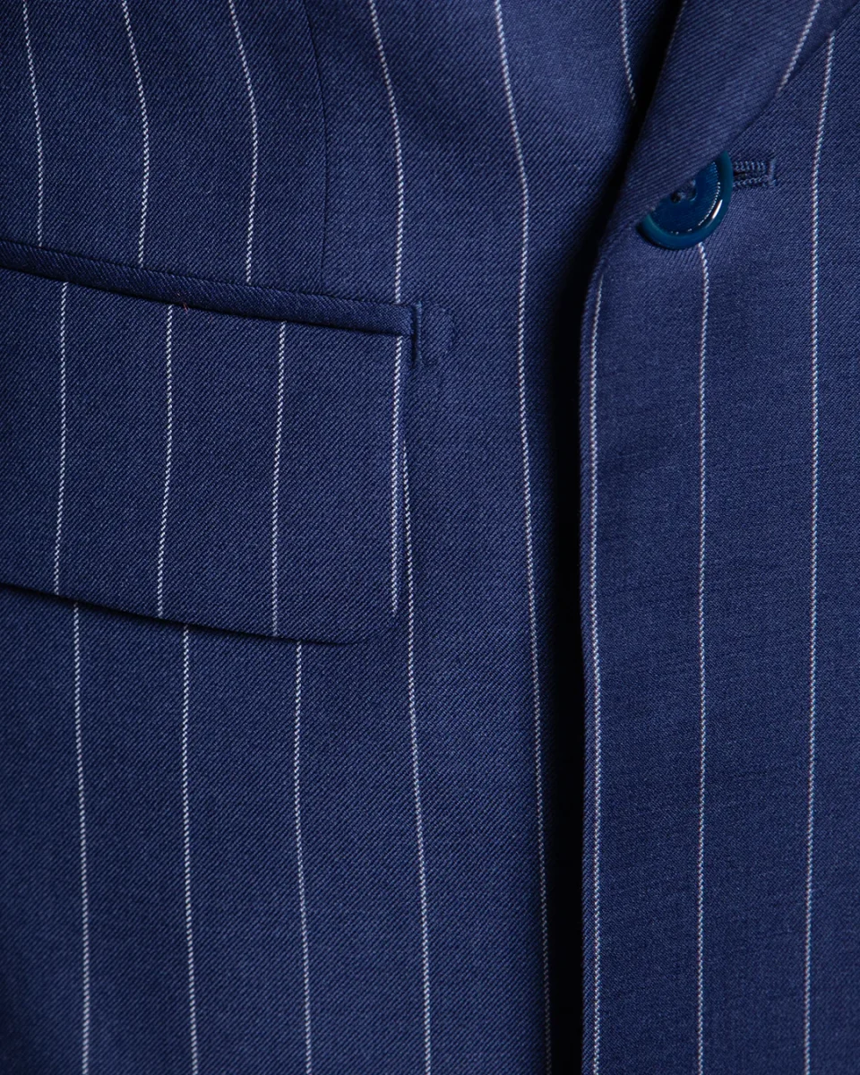 Abito Perugino Gessato Blu Chiaro - immagine 6