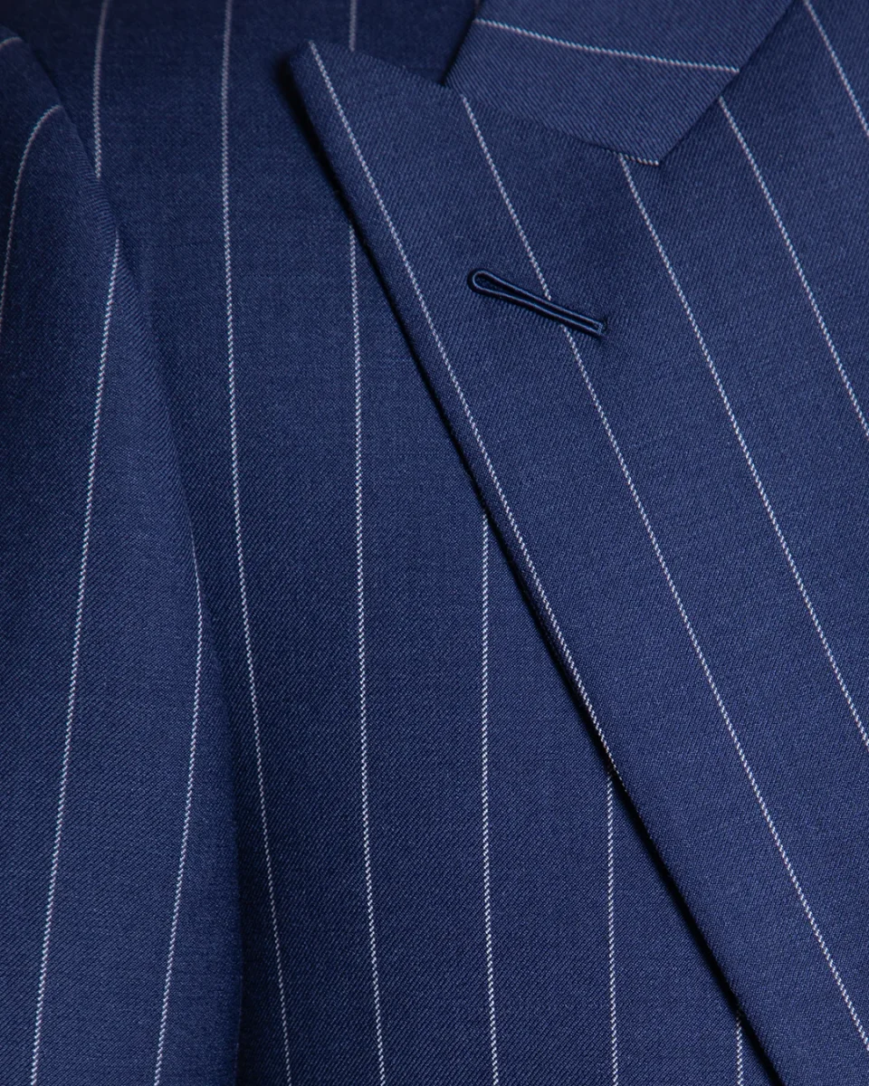 Abito Perugino Gessato Blu Chiaro - immagine 7