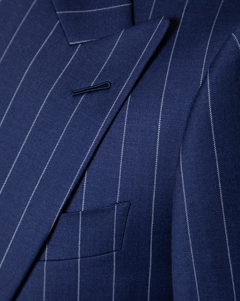 Abito Perugino Gessato Blu Chiaro - immagine 8