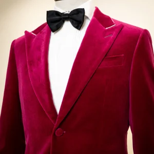 Giacca Velluto Rosa Lampone