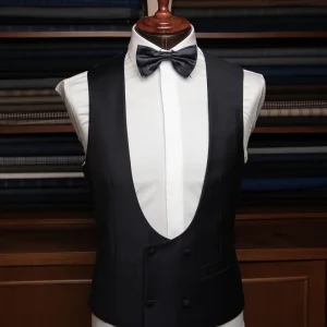 Gilet Doppiopetto Nero Unito