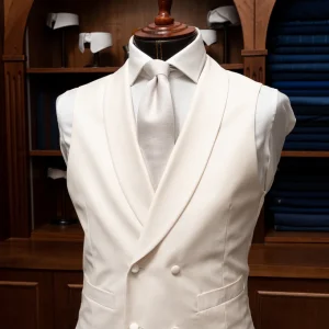 Gilet Sciallato Off-White