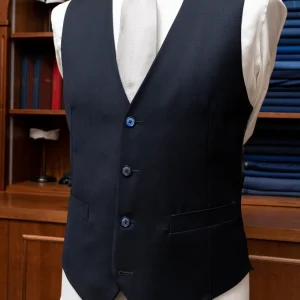 Gilet Monopetto Blu Notte