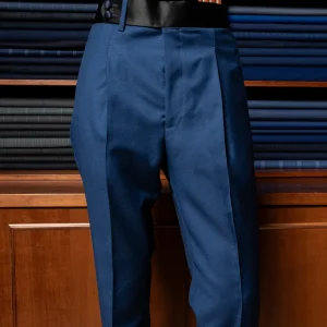 Pantalone Da Vinci Smoking Blu Pavone