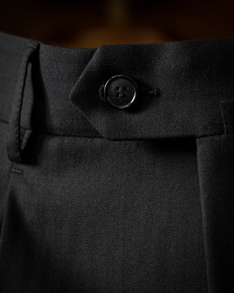 Pantalone Tiziano Blu Notte Spinato - immagine 6