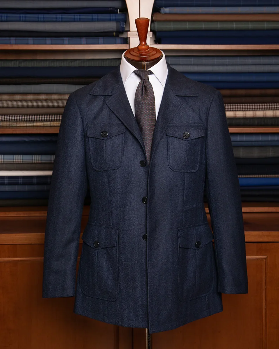 Sahariana Herringbone Blue - immagine 3