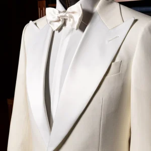 Smoking Michelangelo Bianco con Raso