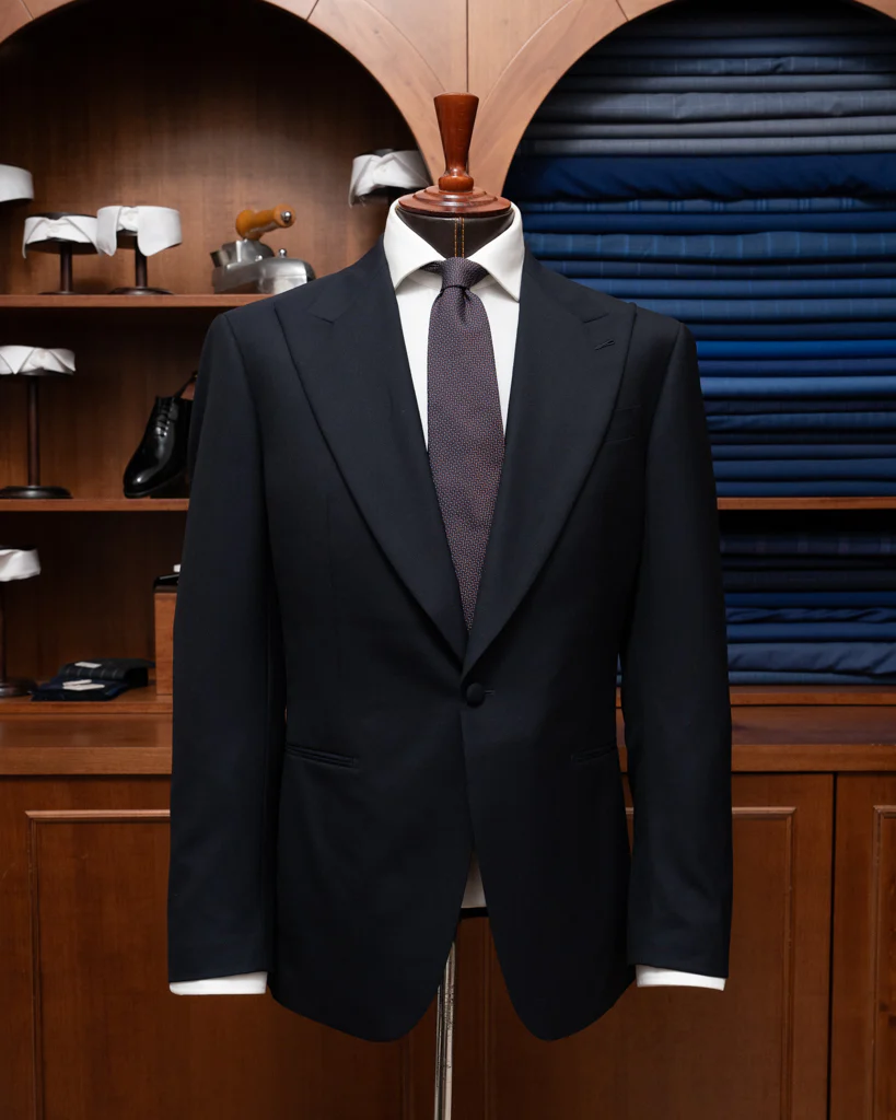 Smoking Michelangelo Blu Ardesia Sfoderato - immagine 3