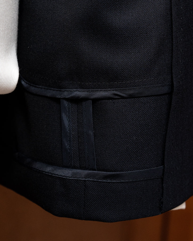 Smoking Michelangelo Blu Ardesia Sfoderato - immagine 5