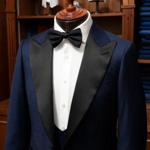 Smoking Michelangelo Open Blue con Raso Nero