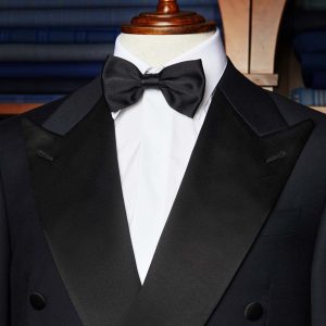 Smoking Perugino Blu con Rever Nero